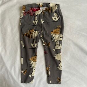 Zara (2-3yrs) Peanuts Kids Charcoal Snoopy Leggings